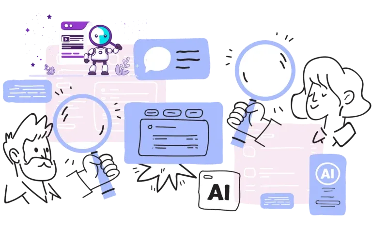 How to Improve AI Search Visibility Fast animated concept
