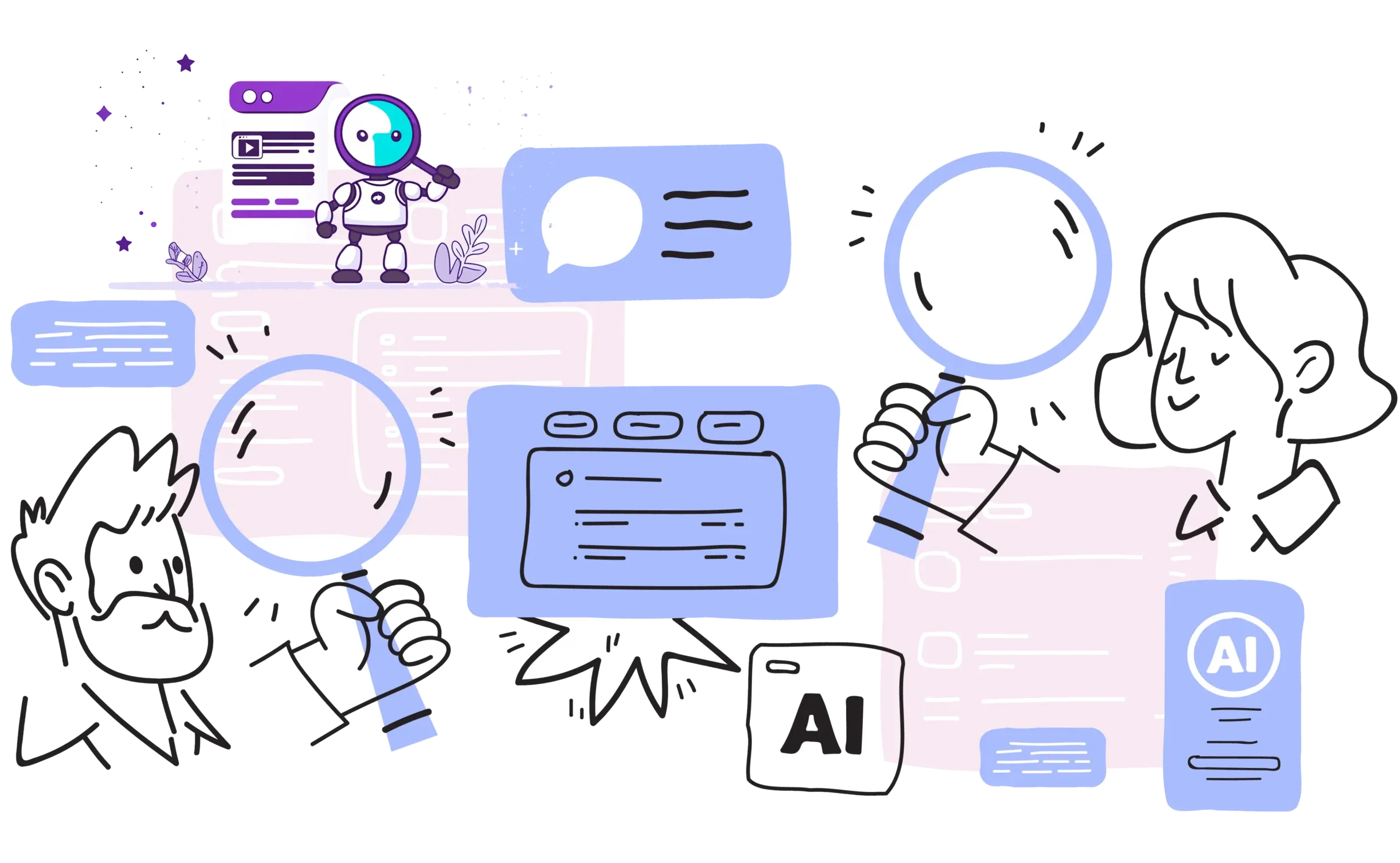 How to Improve AI Search Visibility Fast animated concept