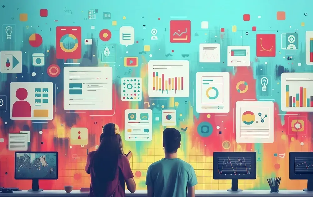 ai brand tracking people screen icons