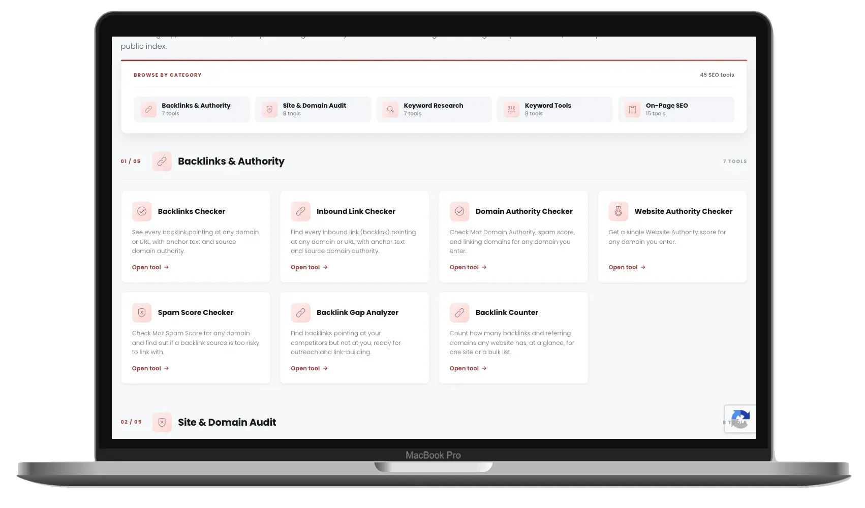 traditional seo dashboard macbook