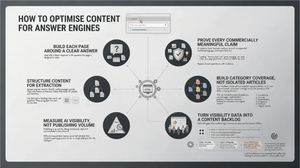 How to Optimise Content for Answer Engines Infographic