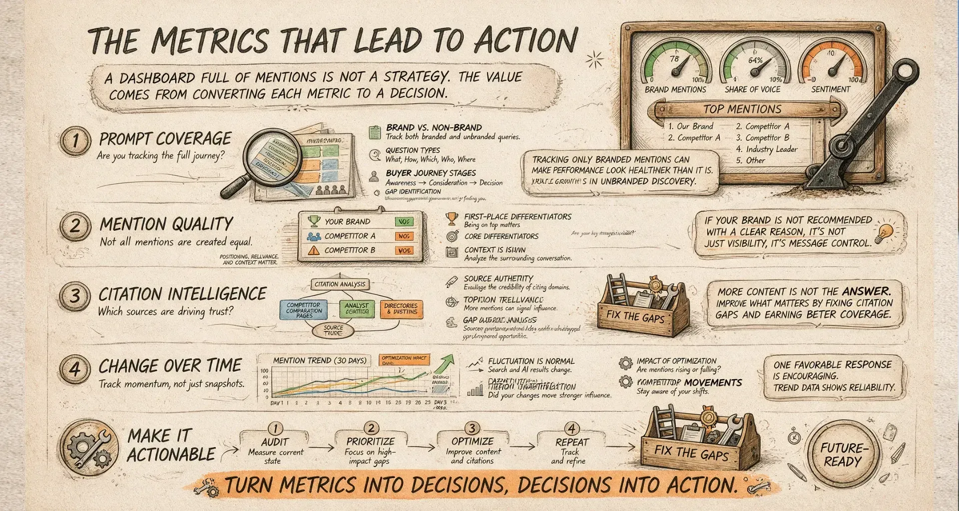 Infograhics LLM Monitoring Software for AI Brand Visibility B